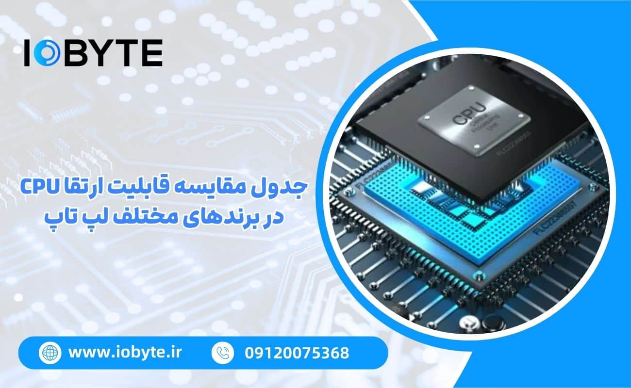 جدول مقایسه قابلیت ارتقا CPU در برندهای مختلف لپ تاپ