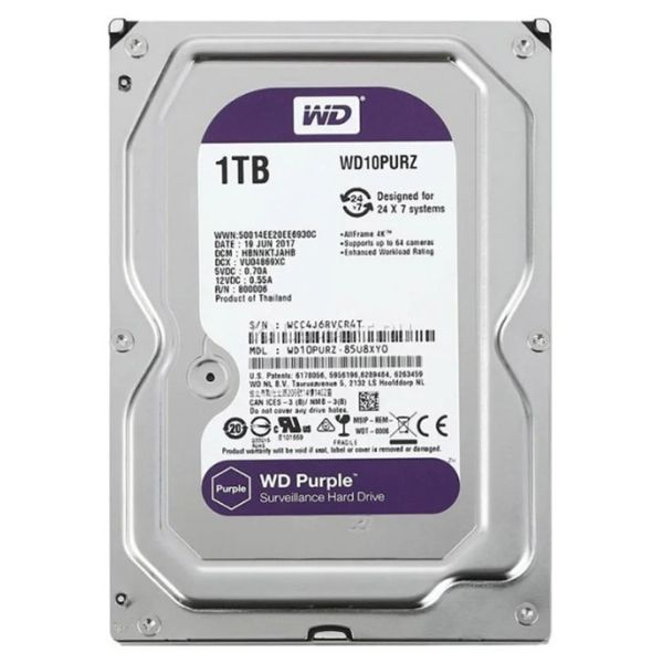 حافظه اچ دی دی اینترنال وسترن دیجیتال مدل بنفش ظرفیت 1 ترابایت (1) حافظه اچ دی دی اینترنال وسترن دیجیتال مدل بنفش ظرفیت 1 ترابایت