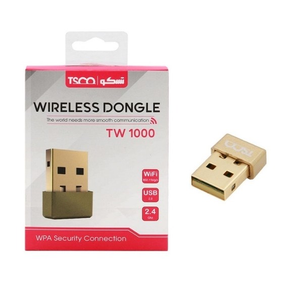 کارت شبکه USB و بی_سیم تسکو مدل TW 1000 کارت شبکه USB و بیسیم تسکو مدل TW 1000