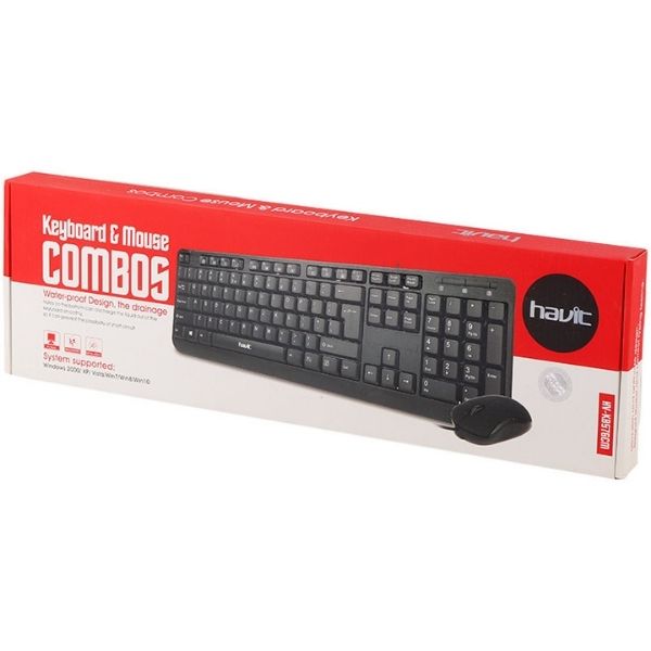 کیبورد و ماوس سیم دار هویت مدل KB576 (2) کیبورد و ماوس سیم دار هویت مدل KB576