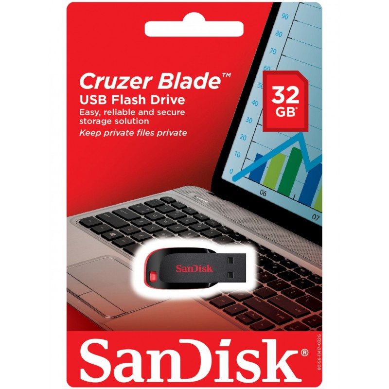 SanDisk-Cruzer-Blade-32GB-USB2.0-Flash-Memory-(3) فلش 32 گیگ سن دیسک SanDisk Cruzer Blade - تصویر 3