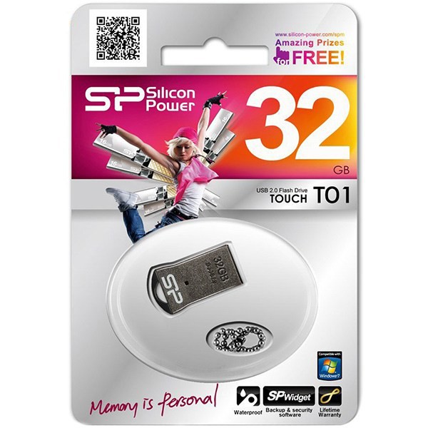 Silicon-Power-T01-32GB فلش مموری 32 گیگ Silicon Power Touch T01