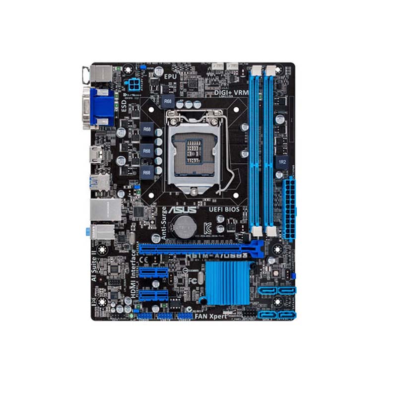 ASUS-H61MA-USB3-I3-3240-3 مادربرد ایسوس مدل H61M-A DDR3 استوک - تصویر 1