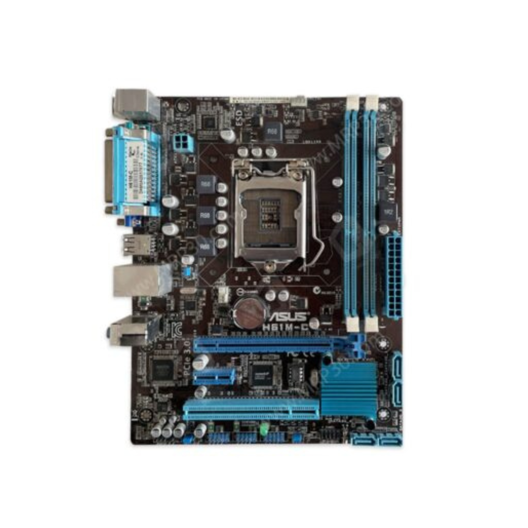 H61 M-C D3 مادربرد ایسوس مدل H61M-C DDR3 استوک - تصویر 1